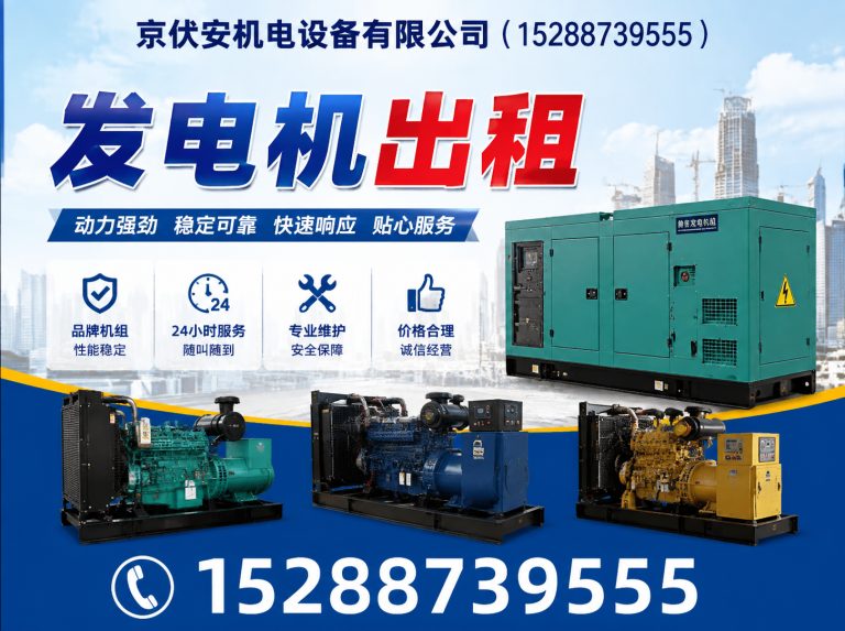 朝阳应急发电机出租展示图