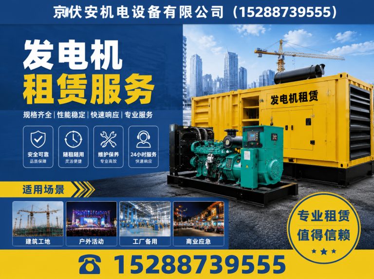 朝阳发电机租赁展示图